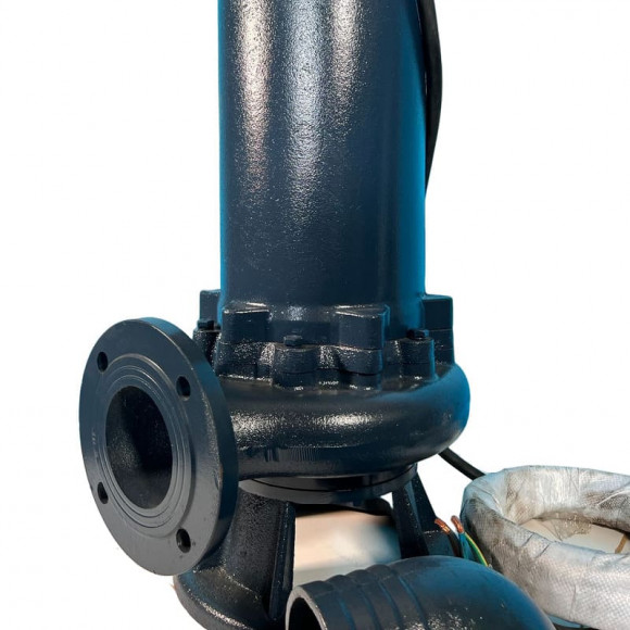 Bomba de aguas residuales con impulsor cortante 100WQV80-30-15/2 para el bombeo de aguas de inundación Bomba de aguas residuales con impulsor cortante 100WQV80-30-15/2 para el bombeo de aguas de inundación