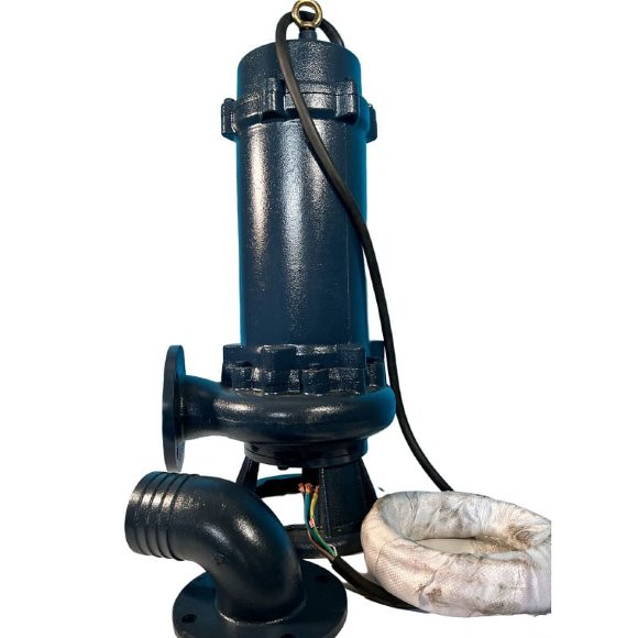 Bomba de aguas residuales con impulsor cortante 100WQV80-30-15/2 para el bombeo de aguas de inundación Bomba de aguas residuales con impulsor cortante 100WQV80-30-15/2 para el bombeo de aguas de inundación