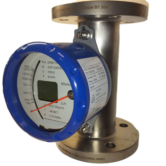 DN50 Débitmètre en acier inoxydable rotamètre KLZZ PN40 (alcool 96%), 1600...16000 l/h, 4-20mA, Ex DN50 Débitmètre en acier inoxydable rotamètre KLZZ PN40 (alcool 96%), 1600...16000 l/h, 4-20mA, Ex