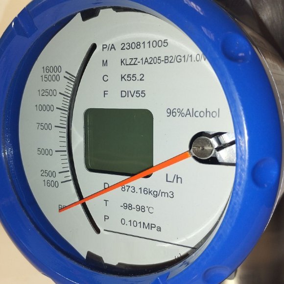 DN50 Débitmètre en acier inoxydable rotamètre KLZZ PN40 (alcool 96%), 1600...16000 l/h, 4-20mA, Ex DN50 Débitmètre en acier inoxydable rotamètre KLZZ PN40 (alcool 96%), 1600...16000 l/h, 4-20mA, Ex
