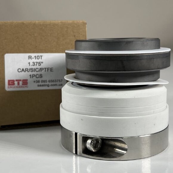 Sello de cañón R-10T 1.7/8, SIC/SIC, PTFE, 304, V