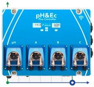 Автоматический контроллер pH&Ec с измерением температуры воды и тремя насосами для дозирования удобрений с Wi-Fi Автоматический контроллер pH&Ec с измерением температуры воды и тремя насосами для дозирования удобрений с Wi-Fi