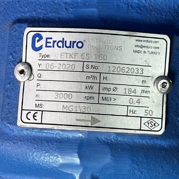 BTKF 65-160 - bomba de consola de una etapa, sin motor (3000) BTKF 65-160 - bomba de consola de una etapa, sin motor (3000)