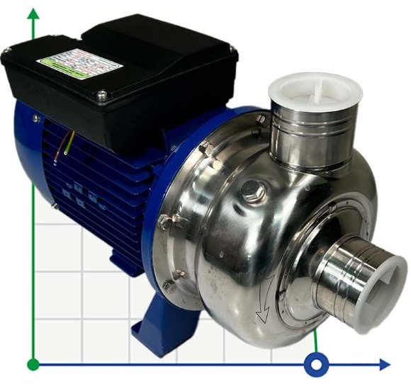 Pompa odśrodkowa BB300/110D, AISI304, 220V/50Hz, 2900