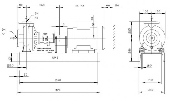 Насос для термомасла ALLWEILER NTT 50-250/01/224 U5A-W4 высокотемпературный