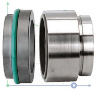 Gleitringdichtung R-HJ92N 43, CAR/SIC, VITON, 304, G16