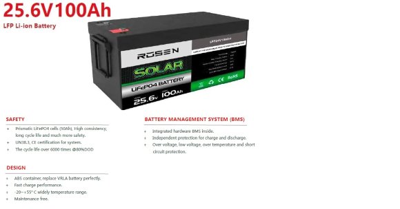 Lithium-iron-phosphate battery 25.6V 100Ah LiFePO4, LFP floor standing with EVE 3.2V 100Ah LiFePO4 grade A cells Lithium-iron-phosphate battery 25.6V 100Ah LiFePO4, LFP floor standing with EVE 3.2V 100Ah LiFePO4 grade A cells