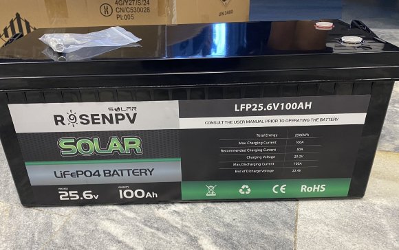 Lithium-iron-phosphate battery 25.6V 100Ah LiFePO4, LFP floor standing with EVE 3.2V 100Ah LiFePO4 grade A cells Lithium-iron-phosphate battery 25.6V 100Ah LiFePO4, LFP floor standing with EVE 3.2V 100Ah LiFePO4 grade A cells