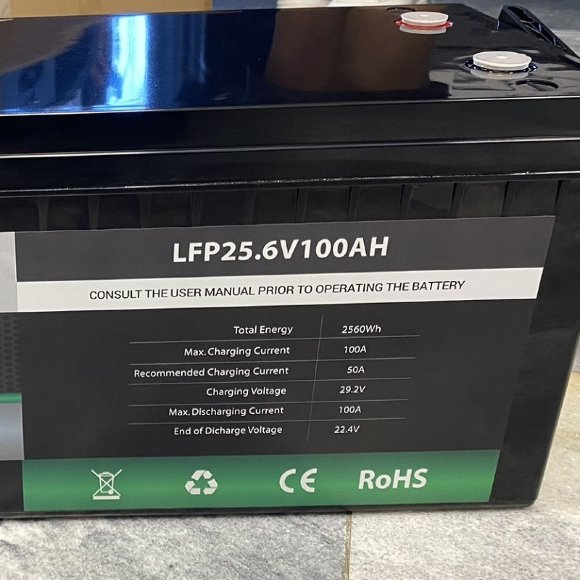 Lithium-iron-phosphate battery 25.6V 100Ah LiFePO4, LFP floor standing with EVE 3.2V 100Ah LiFePO4 grade A cells Lithium-iron-phosphate battery 25.6V 100Ah LiFePO4, LFP floor standing with EVE 3.2V 100Ah LiFePO4 grade A cells