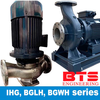 Насоси з сухим ротором з нержавіючої сталі IHG, BGLH, BGWH