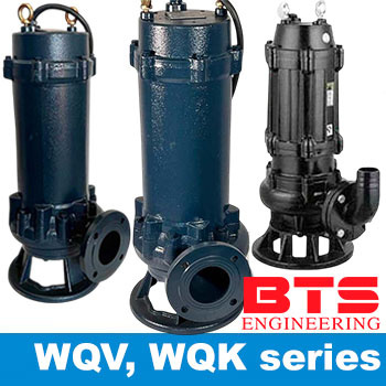 Дренажні погружні насоси WQV, WQK з ріжучим механізмом