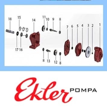 Запчастини до насосів Ekler