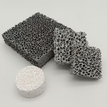 Filtr z pianki z węglika krzemu