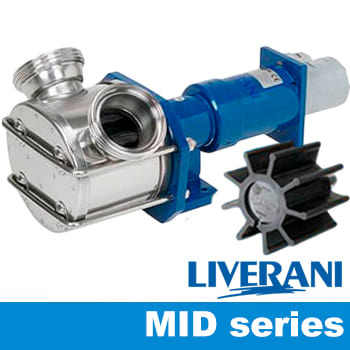 LIVERANI-Impellerpumpen der Serie MID mit Hydraulikantrieb