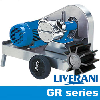 LIVERANI-Impellerpumpen der Serie GR mit Riemenantrieb
