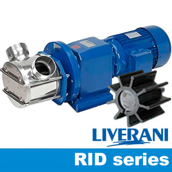 LIVERANI-Impellerpumpen der Serie RID mit Getriebemotor