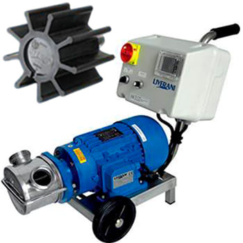 LIVERANI-Impellerpumpen der Serie INV BS mit Frequenzumrichter und Bedienelementen auf der Frontplatte