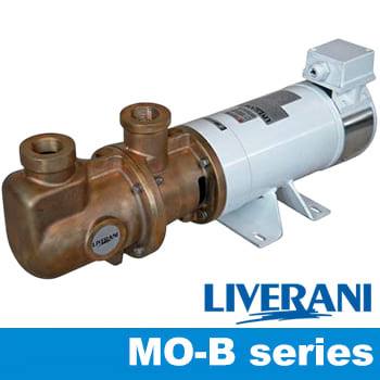 LIVERANI-Schraubenspindelpumpen der Serie MO-B mit Bronzekörper