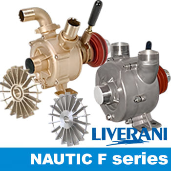 Вихрові насоси LIVERANI NAUTIC F з ручним зчепленням, без двигуна