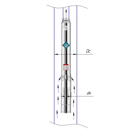 Електродвигун свердловинного насоса